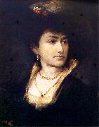 Maurycy Gottlieb Portrait of Artist's Sister - Anna Spain oil painting artist